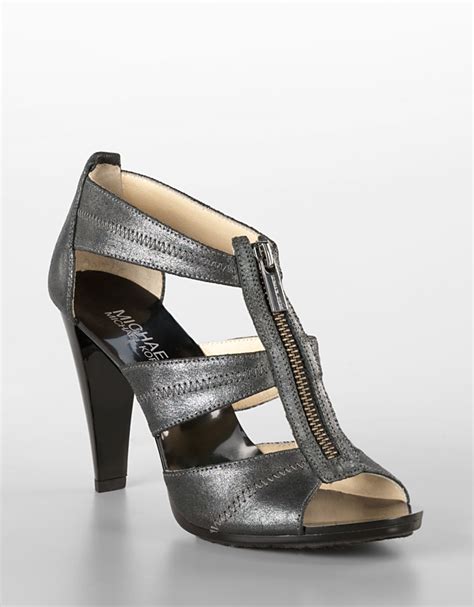 michael kors pewter shoes|michael kors evening shoes.